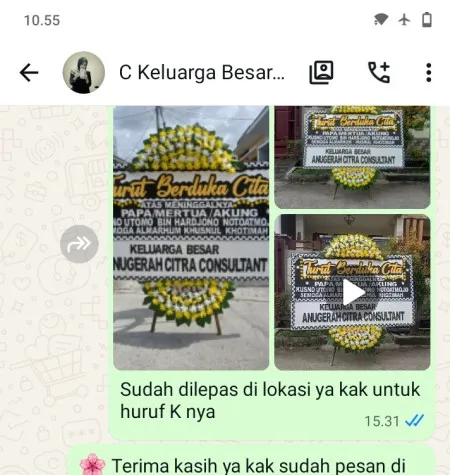 Pengiriman Papan Bunga Duka Ringinputih Karangdowo